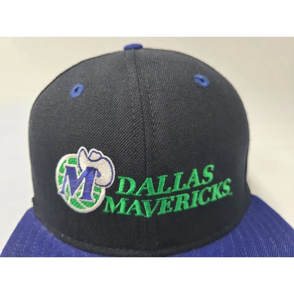 Vintage Dallas Mavericks New Era 59Fifty Pro Model Fitted 6 3/4 Hat Cap Wool NBA